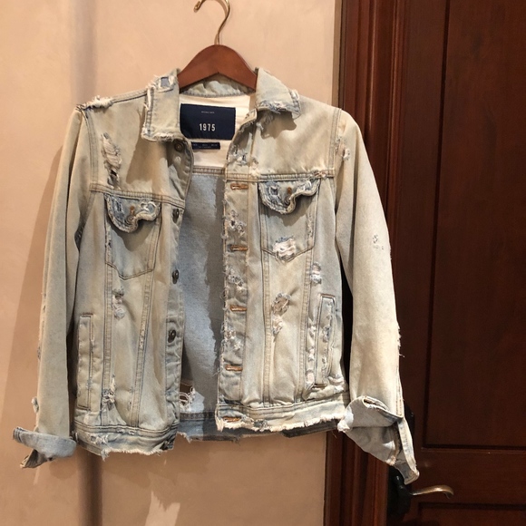 Zara Other - Zara Distressed Denim Jacket